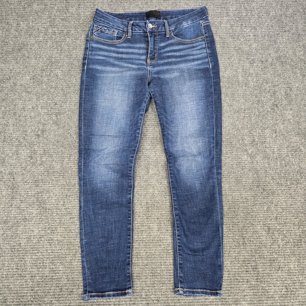 Buckle Black Ankle Skinny Jeans Womens 28x27 Dark Wash Stretch Denim